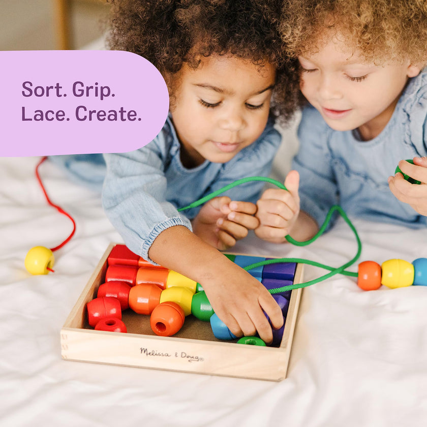 Melissa & Doug Primary Lacing Beads 33-Piece Montessori Toy Set 🍁 All In One Marketplace Canada