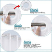 Conbo Mio Hotel Style Fabric Shower Curtain with Snap in Liner for Bathroom Machine Washable Waterproof Repellent Shower Curtain (Check-White, 71