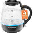 Chefman 1L Electric Tea Kettle with LED Lights, Automatic Shut Off, Removable Lid, Boil-Dry Protection, Hot Water Electric Kettle Water Boiler, Electric Kettles for Boiling Water 🍁 All In One Marketplace Canada