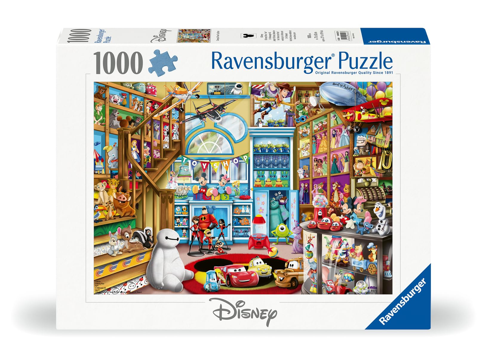 Ravensburger Disney- Pixar Toy Store 1000 Piece Jigsaw Puzzle for Adults - 12000527 - Handcrafted Tooling, Made in Germany, Every Piece Fits Together Perfectly 🍁 All In One Marketplace Canada
