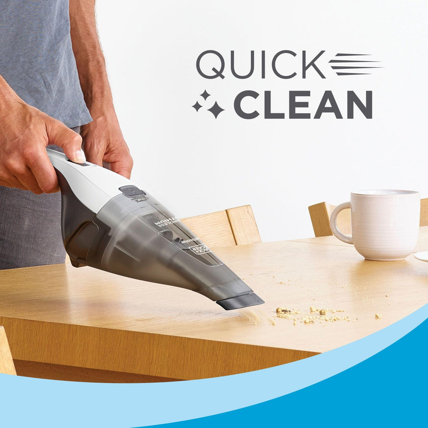 BLACK+DECKER dustbuster QuickClean Cordless Handheld Vacuum, White (HNVC215B10), Dirt Bowl and Fliter 🍁 All In One Marketplace Canada