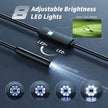 Kinpthy Endoscope Camera with Light,1920P HD Borescope Tools with 8 Adjustable LED Lights, Endoscope with Semi-Rigid Snake Camera, Inspection Borescope for iOS and Android-16.4ft Single Lens 🍁 All In One Marketplace Canada