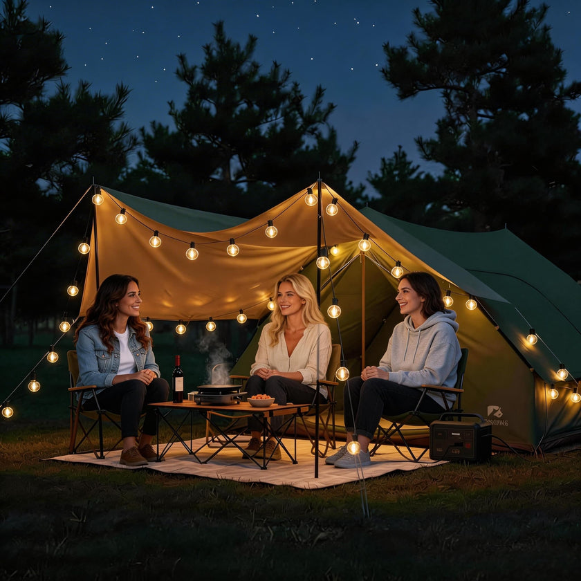 RTTY Outdoor String Lights Patio Light for Outside Waterproof G40 Shatterproof LED Bulbs, Dimmable Hanging Connectable Globe Lighting for Bistro, Backyard, Cafe, Porch, 2700K, 50 FT 26pcs 🍁 All In One Marketplace Canada