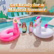 JOYIN 2-Pack Flamingo Unicorn Pool Float - Fun Beach Floaties, Inflatable Swimming Pool Tubes Party Toys, Lake Beach Floaty Swim Rings Summer Pool Raft Lounger for Adults & Kids 🍁 All In One Marketplace Canada