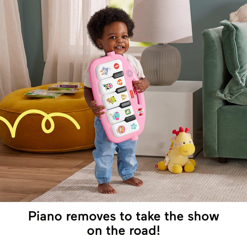 Fisher-Price Glow and Grow Kick & Play Piano Gym, Pink 🍁 All In One Marketplace Canada