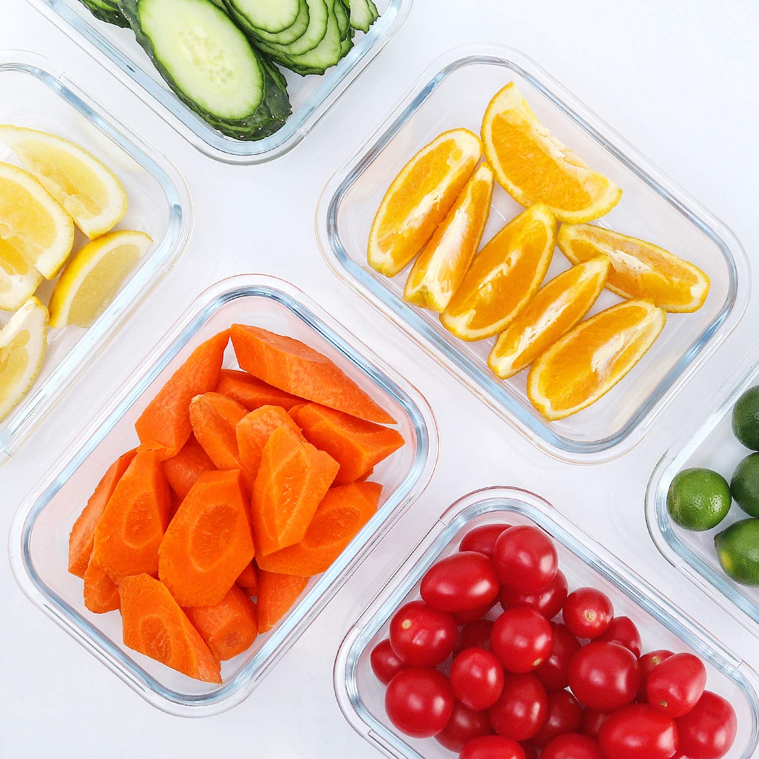 M MCIRCO 10-Pack 22 Oz Glass Meal Prep Containers with Lids - Microwave, Oven, Freezer & Dishwasher Safe 🍁 All In One Marketplace Canada
