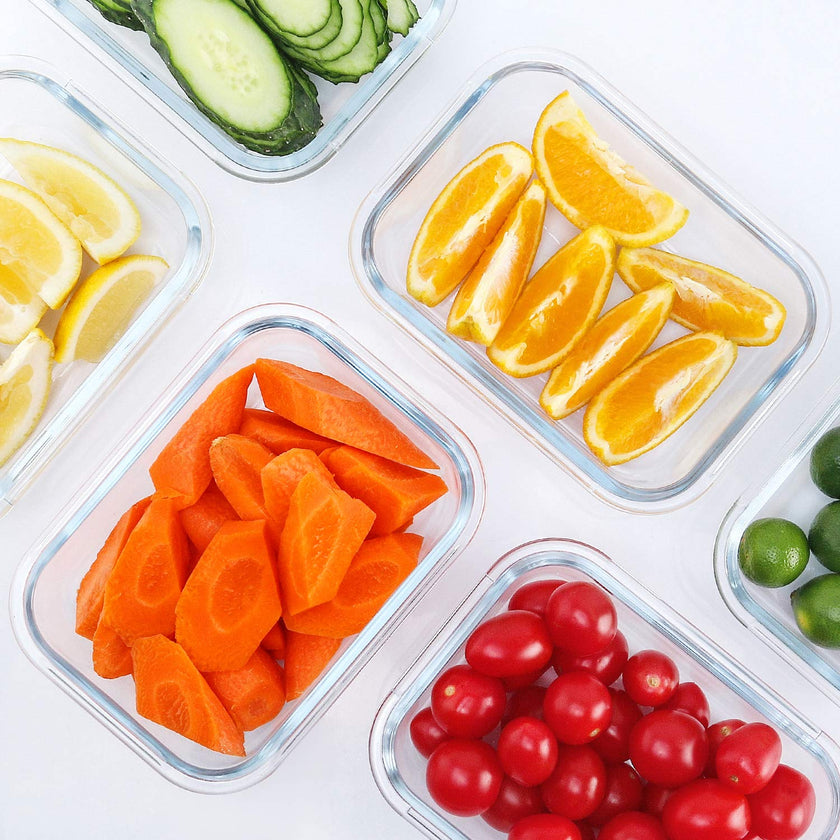 M MCIRCO 10-Pack 22 Oz Glass Meal Prep Containers with Lids - Microwave, Oven, Freezer & Dishwasher Safe 🍁 All In One Marketplace Canada