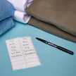 AVERY No Iron Clothing Labels, Washer & Dryer Safe, Writable Fabric Labels, 54 Labels, 1 Pack (40720), White, 1/2