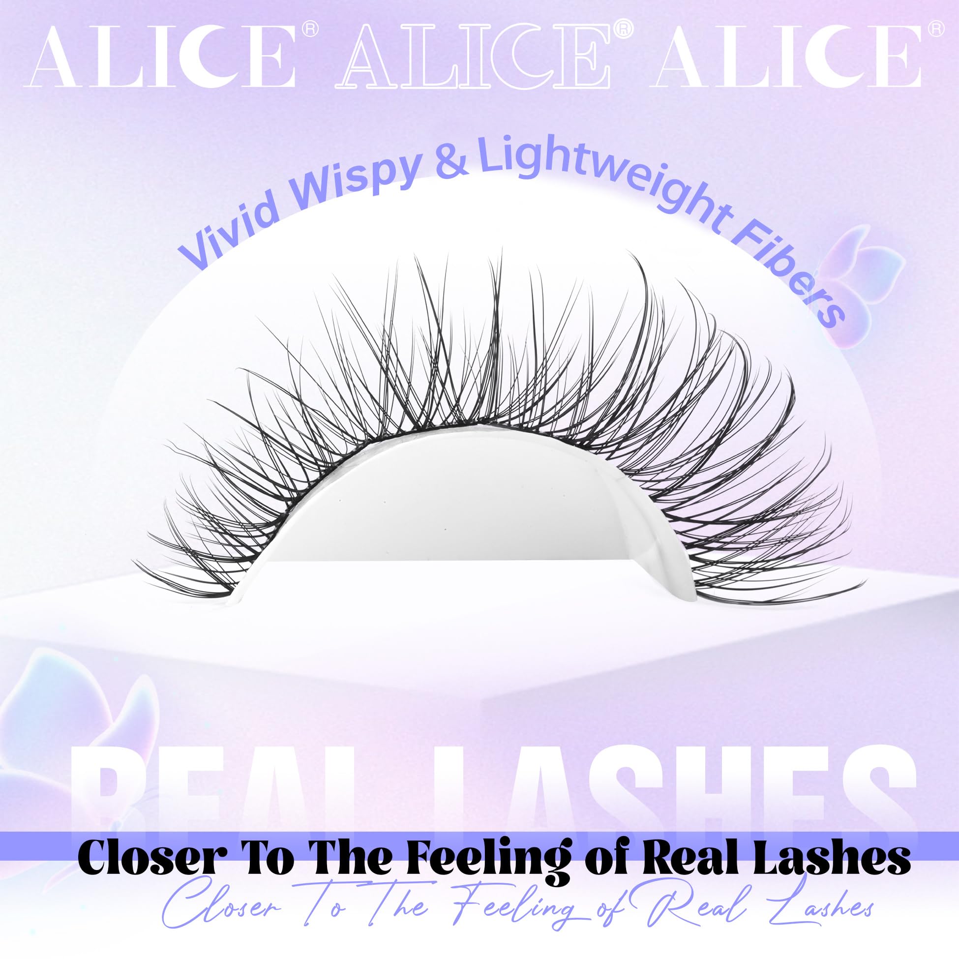 Natural Lash Clusters Wispy Cluster Eyelash Extensions 168pcs Individual Lashes 8-16mm C Curl DIY Lash Extension Natural Look Soft Thin Band Cluster Lashes by ALICE 🍁 All In One Marketplace Canada