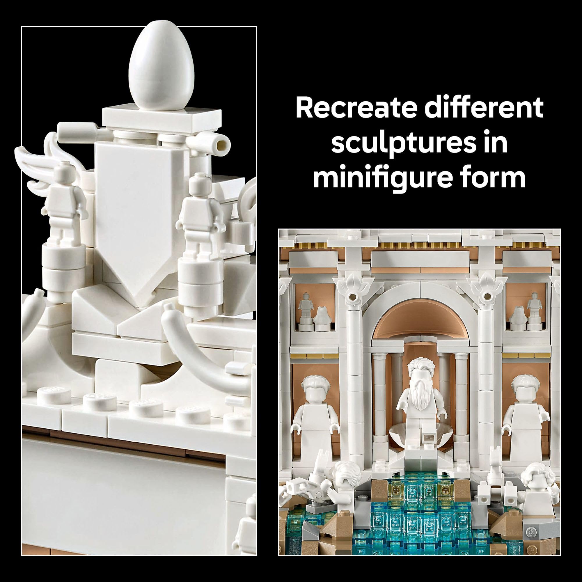 LEGO Architecture Trevi Fountain Building Set - Collectible 3D Puzzle of Italian Landmark Model for Display - DIY Arts and Craft for Adults - Gift for Wedding - 21062 🍁 All In One Marketplace Canada