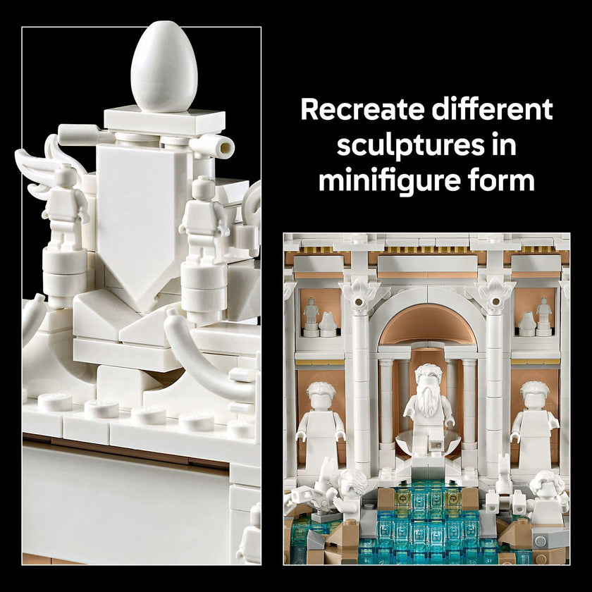 LEGO Architecture Trevi Fountain Building Set - Collectible 3D Puzzle of Italian Landmark Model for Display - DIY Arts and Craft for Adults - Gift for Wedding - 21062 🍁 All In One Marketplace Canada