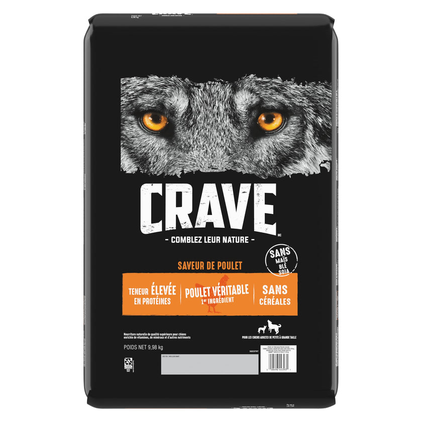 Crave Adult Dry Dog Food, Chicken Flavour, 9.98kg 🍁 All In One Marketplace Canada