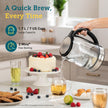 Cosori Electric Kettle, 6 Temperature Presets, 1.7L Glass Tea Kettle, Black 🍁 All In One Marketplace Canada