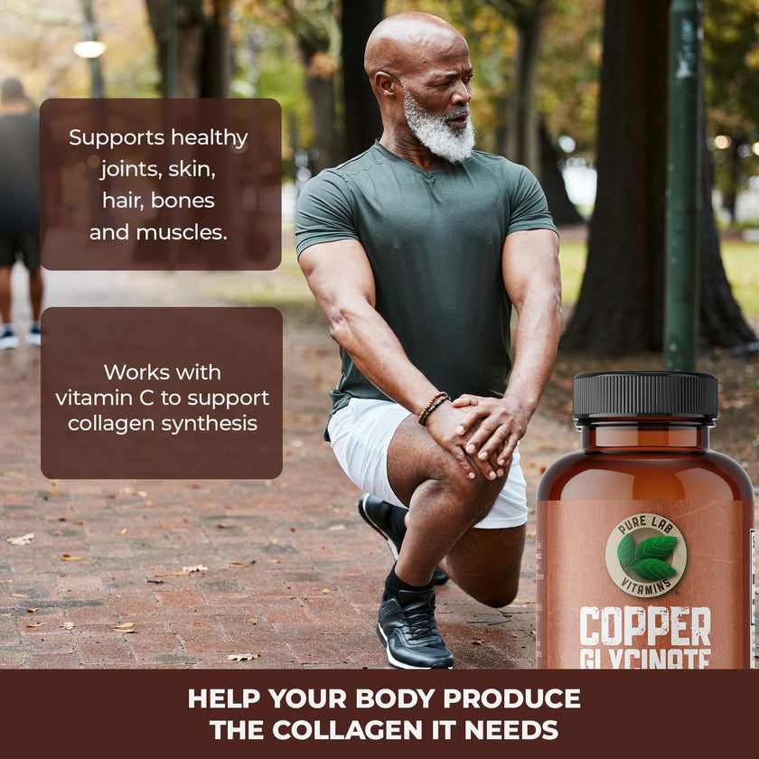 Pure Lab Vitamins Copper Glycinate 1mg - 150 Vegi-caps 🍁 All In One Marketplace Canada