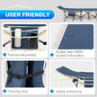 Overmont Camping Cot with Cushion - 28” Extra Wide Folding Cots for Adults Load 550 LBS with Carry Bag - Double Layer 2400D Oxford Sleeping Bed for Outdoor Travel Home Office Nap 🍁 All In One Marketplace Canada