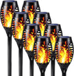 iBaycon 8 Pack Solar Torch Flame Lights Outdoor Landscape Pathway Lamp 🍁 All In One Marketplace Canada