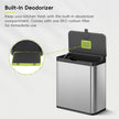 EKO Kitchen Compost Bin, 7L / 1.85 Gal Stainless Steel with Removable Inner Bucket and Deodorizer Compartment, 2-in-1 Countertop Compost Bin with Lid, Food Waste Caddy for Kitchen (MMT & Black Finish) 🍁 All In One Marketplace Canada