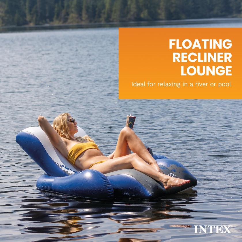 Intex Floating Recliner Inflatable Lounge, 71