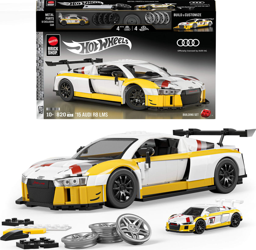 Mattel Brick Shop Hot Wheels Elite Series ’15 Audi R8 LMS Building Set 🍁 All In One Marketplace Canada