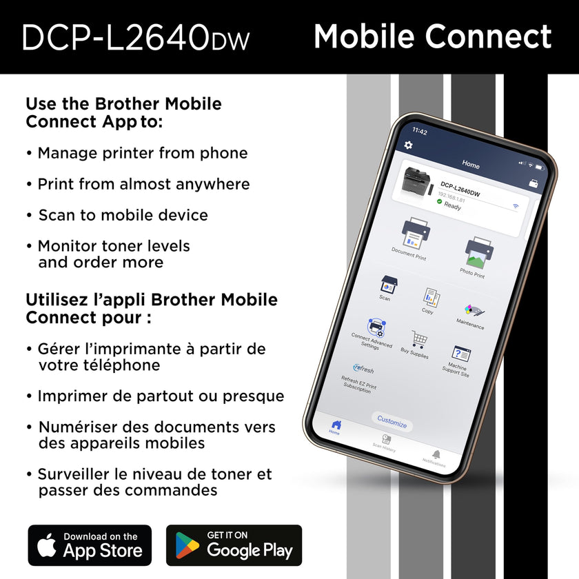 Brother DCP-L2640DW Business Monochrome Multifunction Laser Printer with 700 Prints in-Box 🍁 All In One Marketplace Canada