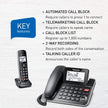 Panasonic DECT 6.0 2-in-1 Corded/Cordless Phone with Answering Machine, Advanced Call Block (1,000 Numbers), and Talking Caller ID - 1 Cordless Handset - KX-TGF870CB, Black 🍁 All In One Marketplace Canada