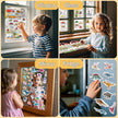 iGetooy Reusable Sticker Book, 6 Sets Sticker Book for Kids, Jelly Stickers for Kids, Vehicles, Animals, Ocean, Dinosaurs, Supermarket, Human Body 🍁 All In One Marketplace Canada