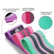 CFX Resistance Bands 3 Sets, Premium Exercise Loops with Non-Slip Design for Hips & Glutes, 3 Resistance Level Workout Booty Bands for Women and Men 🍁 All In One Marketplace Canada