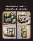 Sevenblue 2 Pack Under Sink Organizer, Height Adjustable 2 Tier Under Sink Organizer Kitchen, Multi-Purpose Storage Shelf for Kitchen Bathroom Cabinet (Black, Large) 🍁 All In One Marketplace Canada