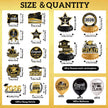 Graduation Decorations 2026 Black Gold 35PCS, Pre-Strung Congrats Grad Banner, Class of 2026 Backdrop, Balloons, Hanging Swirls, Graduation Party Decorations,PRE-ASSEMBLED 🍁 All In One Marketplace Canada