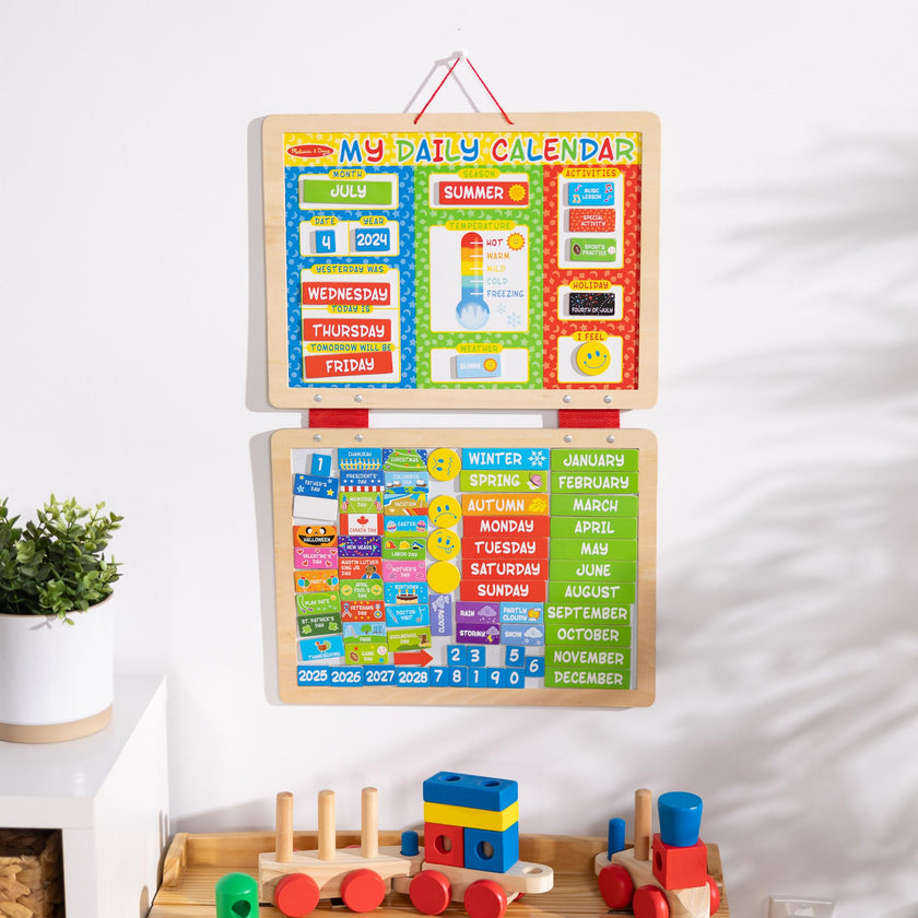 Melissa & Doug My First Daily Magnetic Calendar, Classroom Calendar for Kids Activities with Weather & Seasons, Preschool Toys for Girls & Boys Ages 4+ 🍁 All In One Marketplace Canada