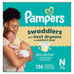 Pampers Swaddlers Diapers, Size 0 (up to 10 lbs), 136 Count, Absorbent, Keeps Baby Dry and Comfortable, Skin Safe Disposable Baby Diaper 🍁 All In One Marketplace Canada