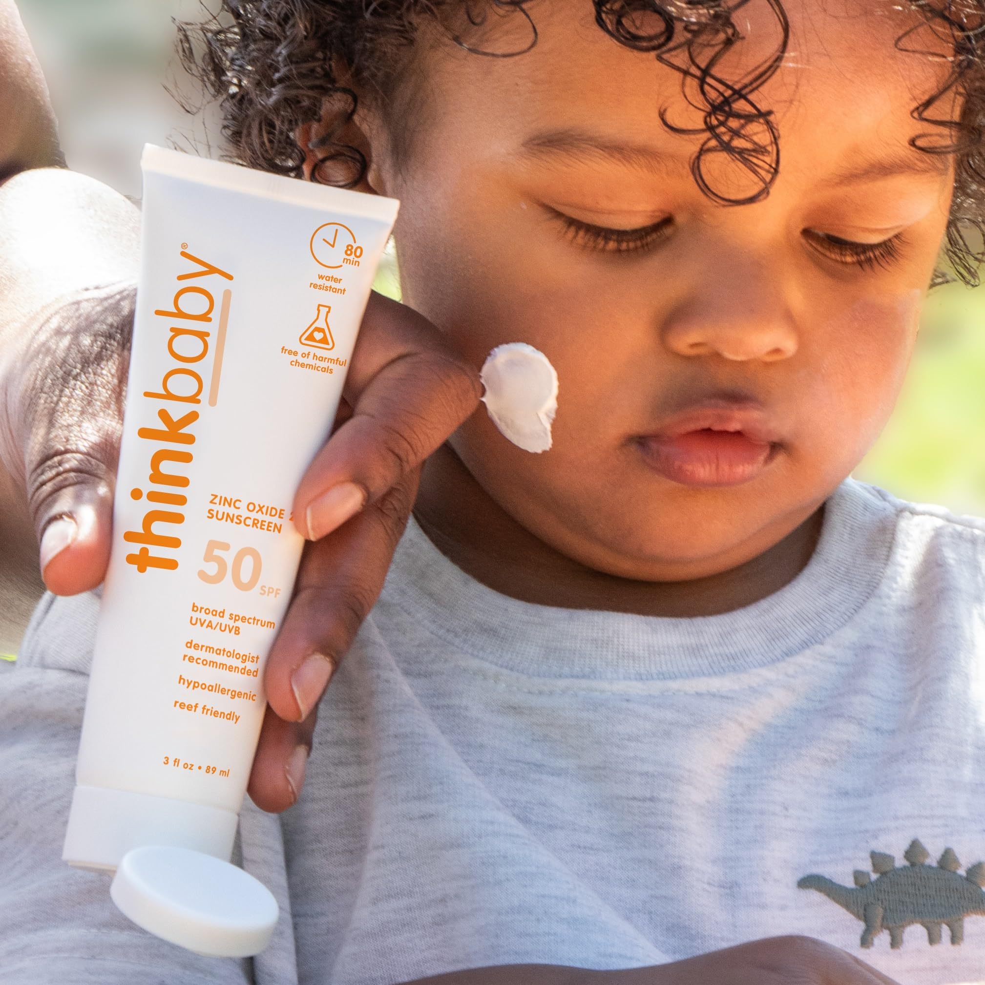 Thinkbaby SPF 50 plus Baby Mineral Sunscreen – Safe, Natural Sunblock for Babies - Water Resistant – Broad Spectrum – Baby Sunscreen Lotion, 3 Oz/89ml 🍁 All In One Marketplace Canada