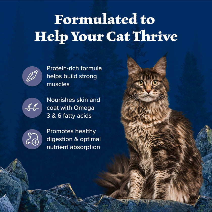 Blue Buffalo Wilderness with Chicken Natural High-Protein Grain-Free Dry Food for Adult Cats, Real Chicken First, Antioxidant-Rich LifeSource Bits Support Immunity, Promotes Strong Muscles, 12 lbs. 🍁 All In One Marketplace Canada