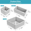 Vtopmart 12Pack Drawer Organizer for Clothes, Underwear Organizer Bins, Foldable Fabric Closet Storage Organization, Dresser Drawer Dividers for Baby Clothing, Bra, Socks, Ties, Scarf 🍁 All In One Marketplace Canada