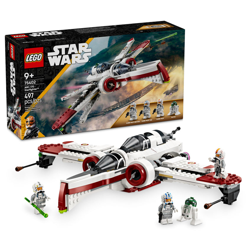 LEGO Star Wars: Revenge of The Sith ARC-170 Starfighter Spaceship Building Toy - Kids Star Wars Toy for Boys and Girls, Ages 9+ - Gift Idea for Birthdays - 75402 🍁 All In One Marketplace Canada