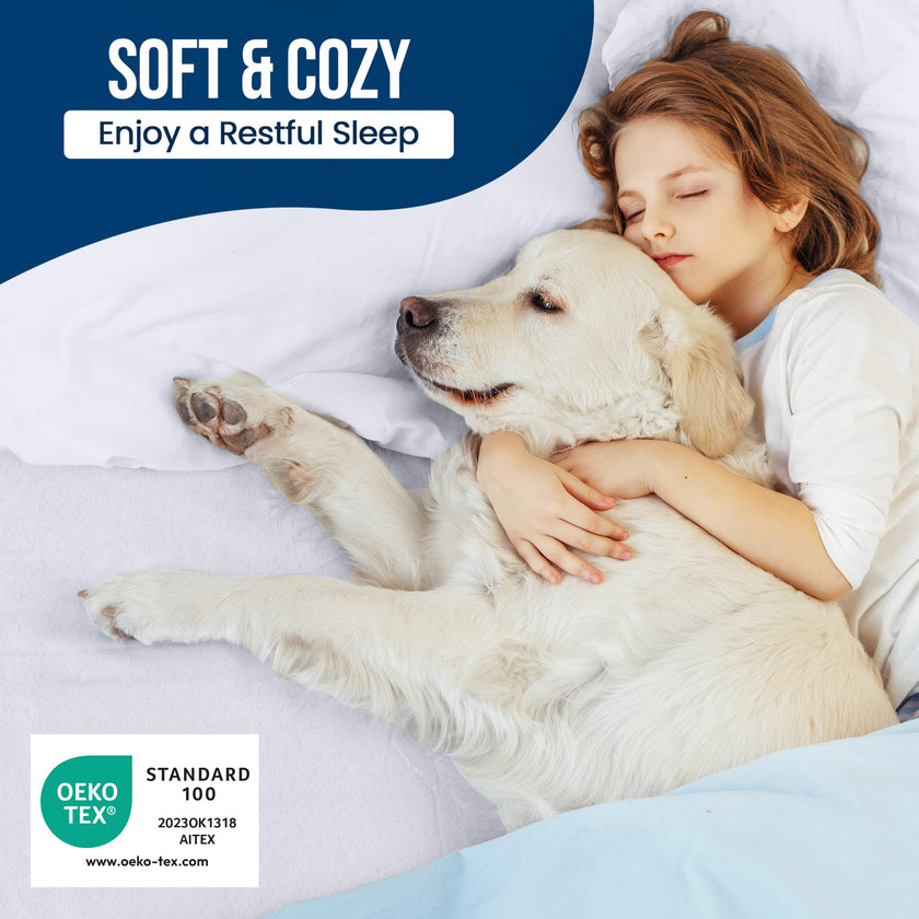 Utopia Bedding Waterproof Mattress Protector Full/Double Size, Premium Terry Mattress Cover 200 GSM, Breathable, Fitted Style with Stretchable Pockets (White) 🍁 All In One Marketplace Canada