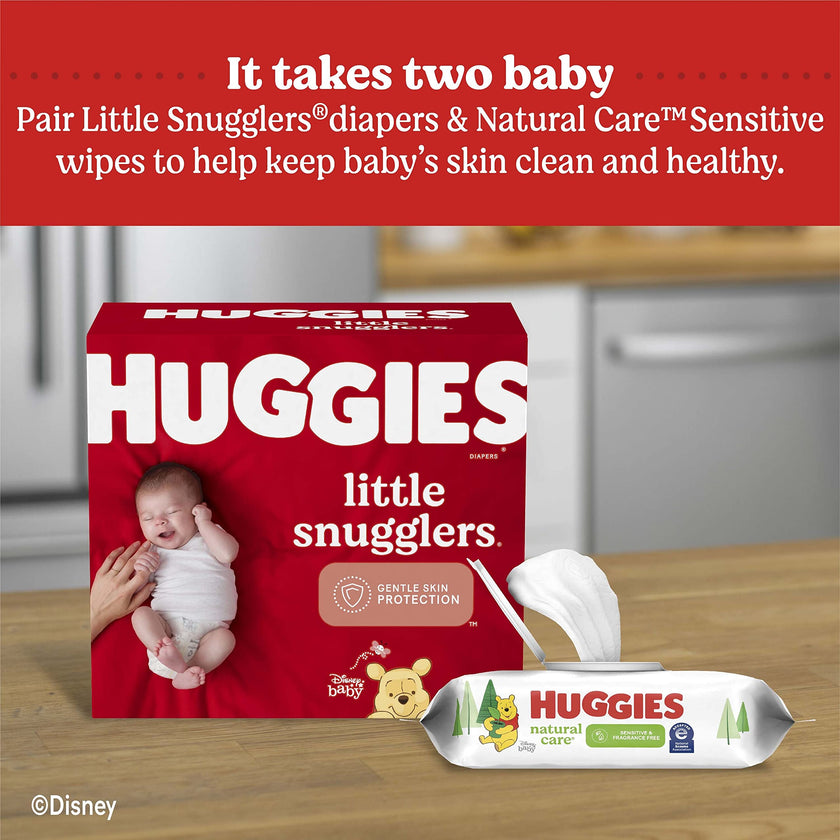 Huggies Natural Care Unscented Baby Wipes, Sensitive, 6 Refill Packs (1008 Wipes) 🍁 All In One Marketplace Canada
