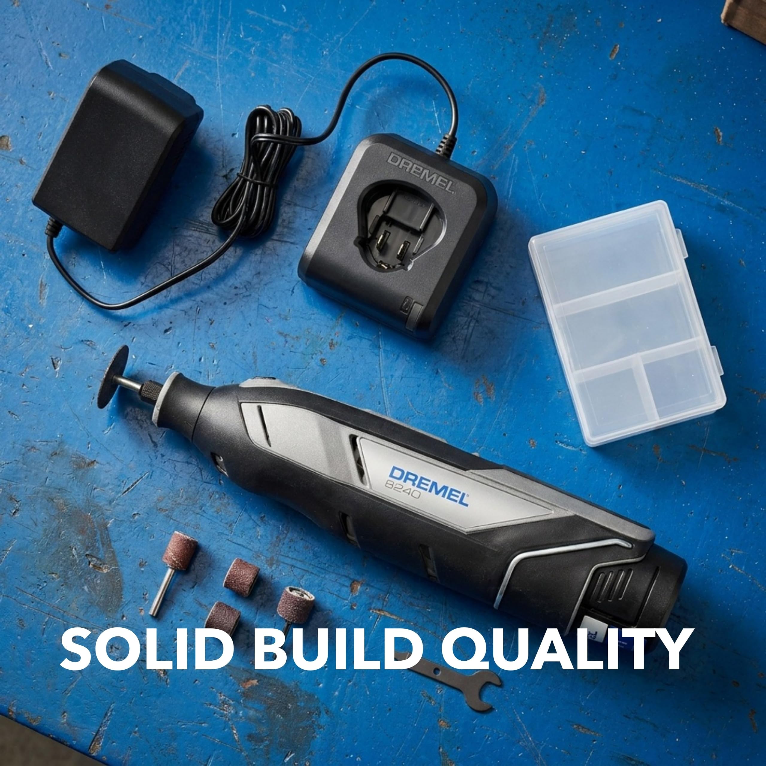 Dremel 8240-5 12V Cordless Rotary Tool Kit with Variable Speed and Comfort Grip - Includes 2AH Battery Pack, Charger, 5 Accessories, Wrench, and Tool Fabric Carry Bag 🍁 All In One Marketplace Canada