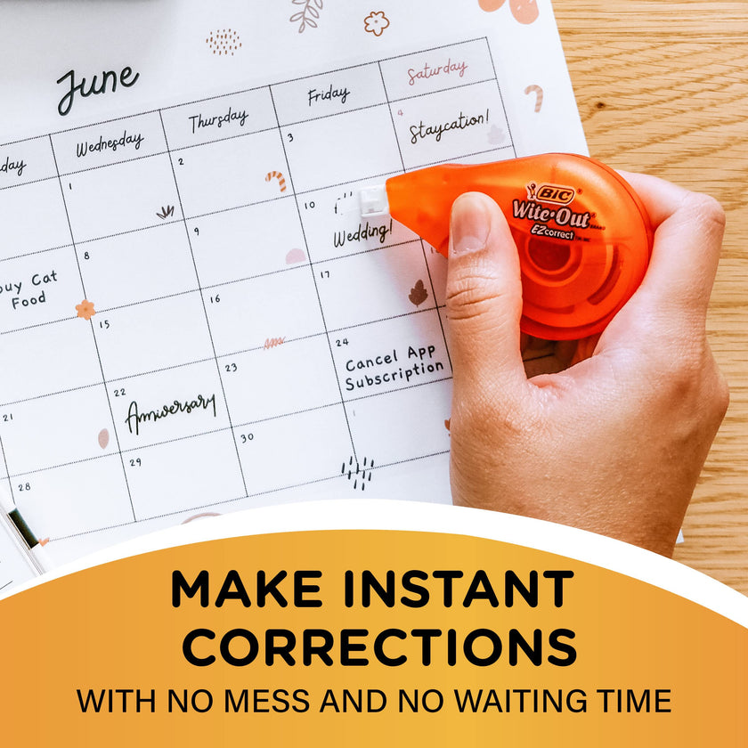 BIC Wite-Out Correction Tape, 4 Tapes 🍁 All In One Marketplace Canada