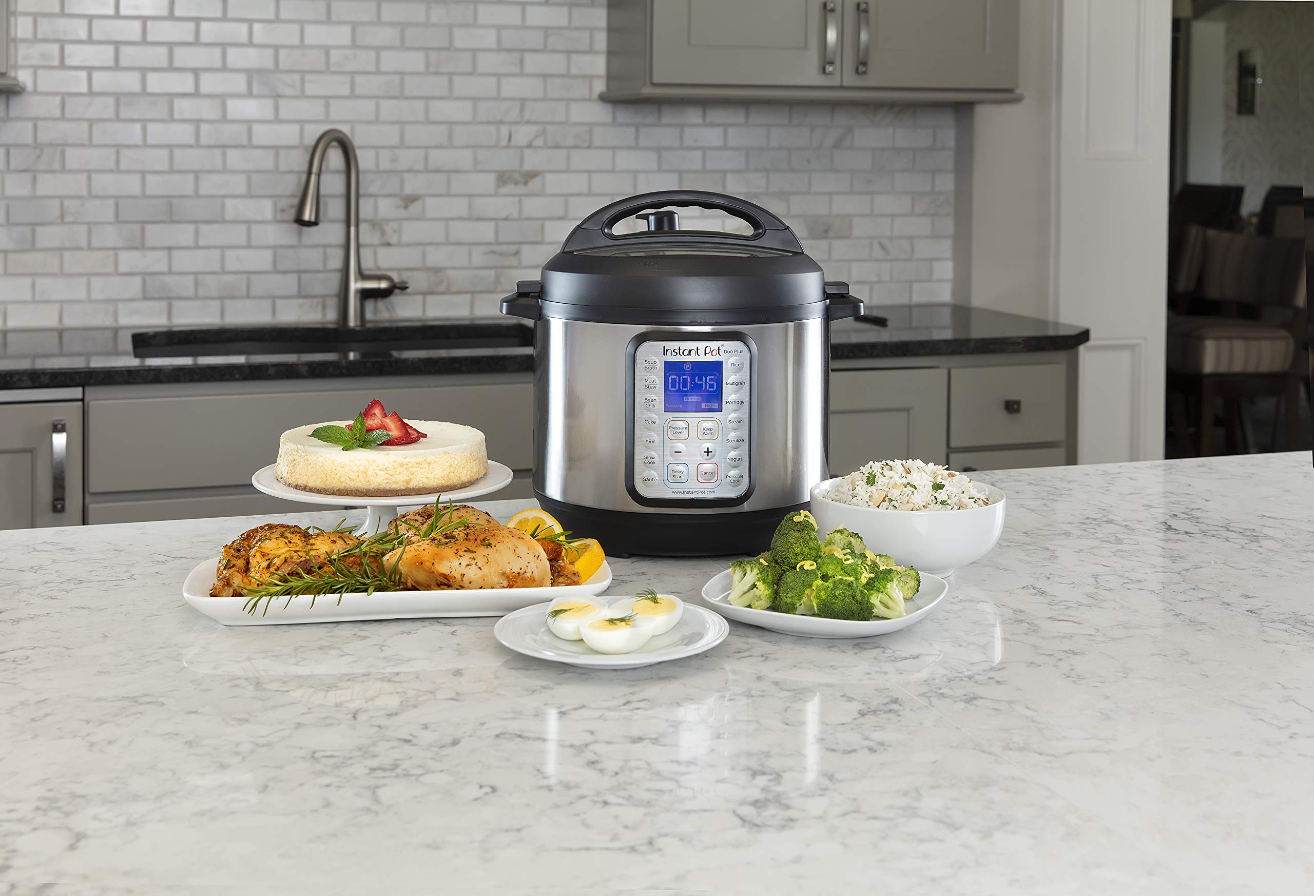 Instant Pot Duo Plus 6 Quart 9-in-1 Electric Pressure Cooker, Slow Cooker, Rice Cooker, Steamer, Sauté, Yogurt Maker, Warmer & Sterilizer, 15 One-Touch Programs,Stainless Steel/Black 🍁 All In One Marketplace Canada