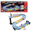 Hot Wheels Mario Kart Rainbow Road Raceway 8-Foot Track Set with Lights & Sounds & 2 1:64 Scale Vehicles, Race with 5-Track Colorful Course with 2 Configurations, Toy for Kids Ages 4 Years Old & Up 🍁 All In One Marketplace Canada