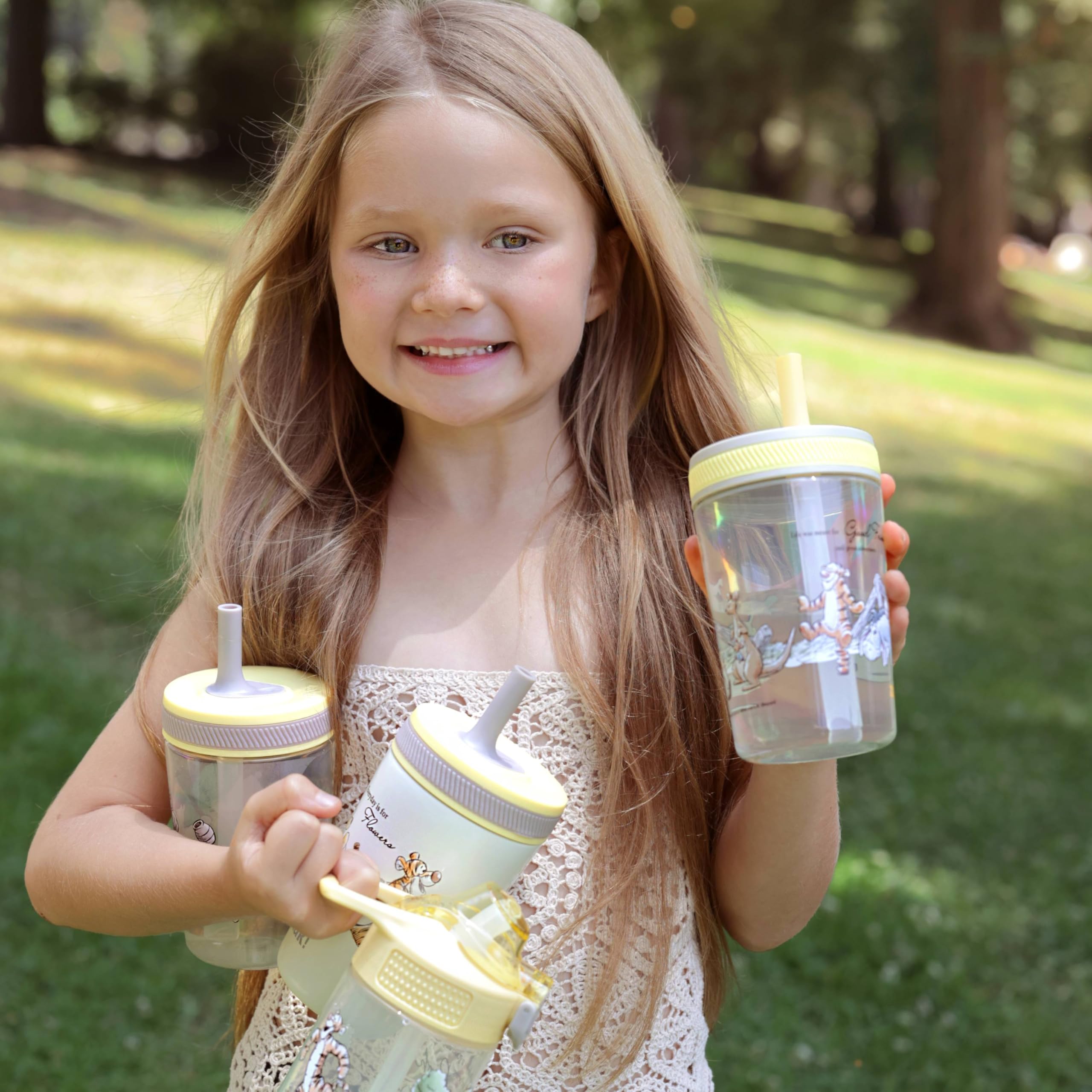 Zak Designs Winnie the Pooh Kelso 15oz Leak-Proof Toddler Cups, 2-Pack 🍁 All In One Marketplace Canada