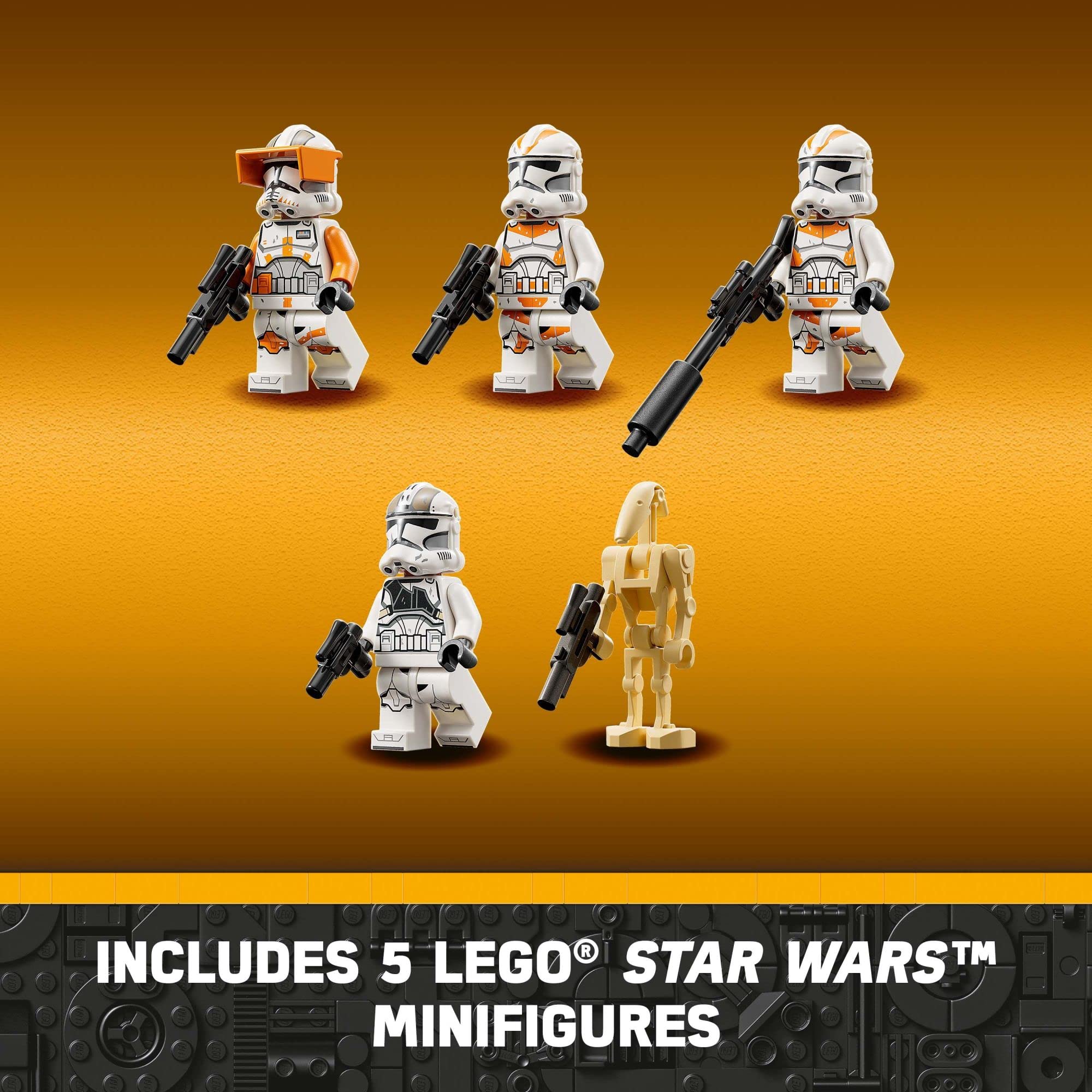 LEGO Star Wars at-TE Walker 75337 Poseable Toy, Revenge of The Sith Set, Gift for Kids with 3 212th Clone Troopers, Dwarf Spider & Battle Droid Figures 🍁 All In One Marketplace Canada