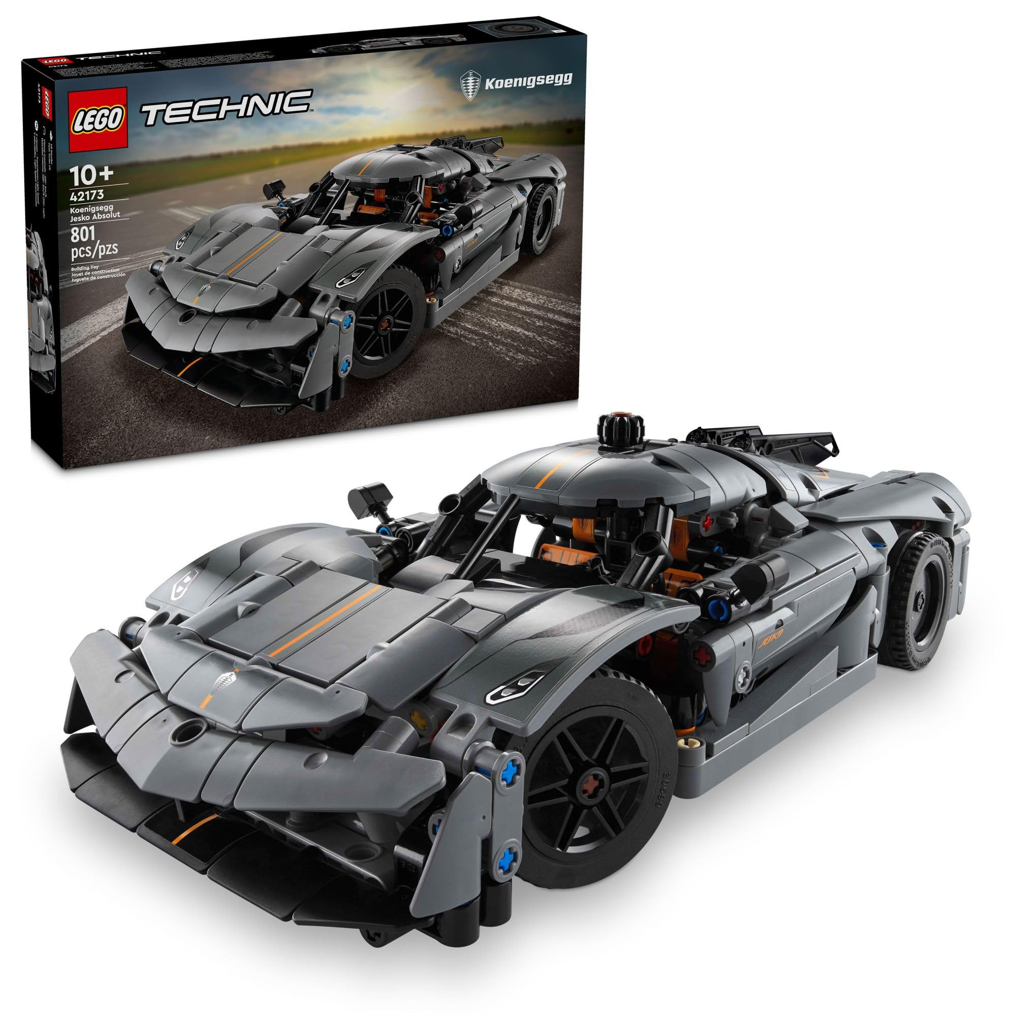 LEGO Technic Koenigsegg Jesko Absolut Grey Hypercar, Sports Car Building Toy Set for Boys and Girls, Vehicle Racing Car for Kids, Buildable Model Kit, Sports Car Toy, Motor Enthusiasts’ Gift, 42173 🍁 All In One Marketplace Canada