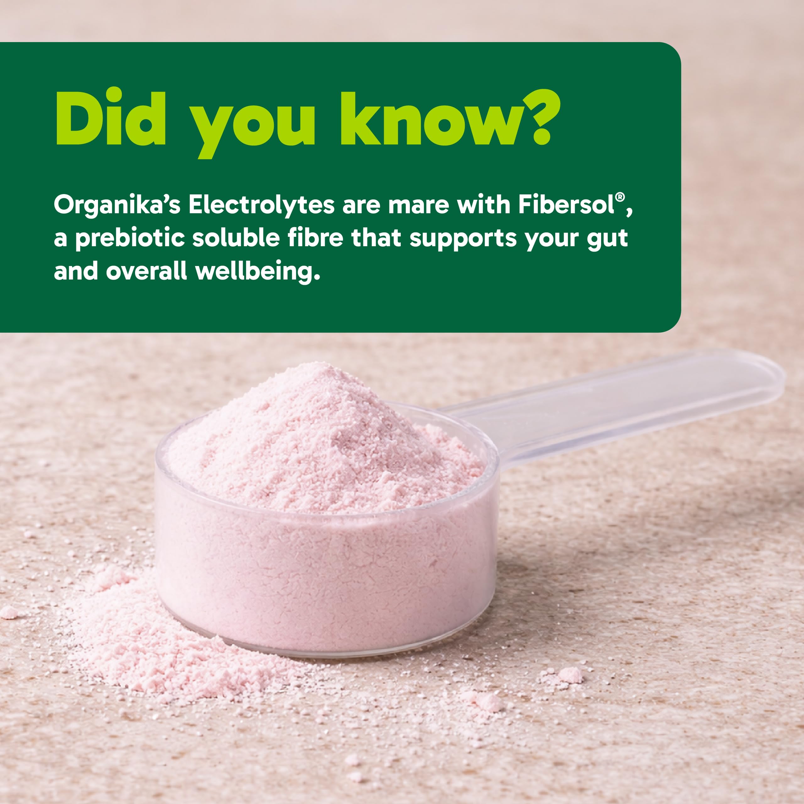 Organika Canadian-Made Electrolytes Powder with Vitamin C & Prebiotic Fibre - Sugar-Free Hydration Drink Mix - Wild Raspberry - 210 g - 60 servings 🍁 All In One Marketplace Canada