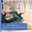 Rowenta Pro Master Stainless Steel Soleplate Steam Iron for Clothes, 1775 Watts, 210 g/min, 400 Microsteam Holes, Anti-Drip, Auto Shutoff, Powerful Steam, DW8360, Black & Blue 🍁 All In One Marketplace Canada