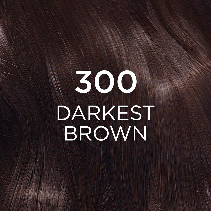 L'Oréal Paris Casting Crème Gloss Hair Dye, 300 Darkest Brown, Semi permanent Hair Color with Hair Gloss, 1 Kit (Pack of 2) 🍁 All In One Marketplace Canada
