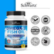 Fish Oil Omega 3 EPA & DHA 2250 mg | Burpless Lemon Flavor Triple Strength Supplement with Fatty Acids from Wild Icelandic Fish | Supports Joint, Eyes, Brain & Skin Health | Non GMO | 90 Softgels 🍁 All In One Marketplace Canada