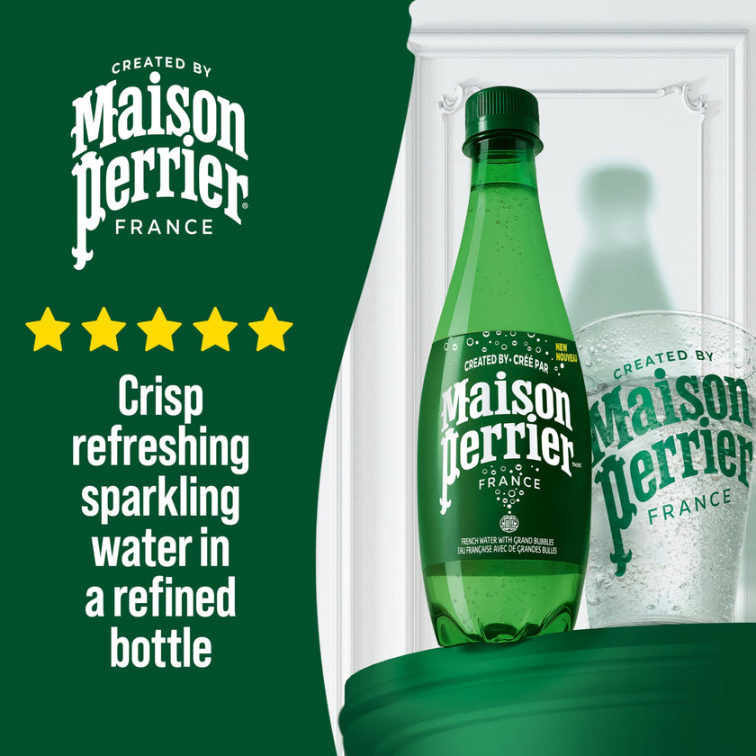 Maison Perrier Unflavoured Carbonated Water, 24 Bottles, 500 ml 🍁 All In One Marketplace Canada