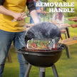 ivtivfu Rolling Grill Basket, Removable Wooden Handle, 304 Stainless Steel, Nesting Grilling Tools, Smoker BBQ Accessories for Vegetable, Outdoor Cooking Camping, Birthday Gifts for Men Dad Husband 🍁 All In One Marketplace Canada